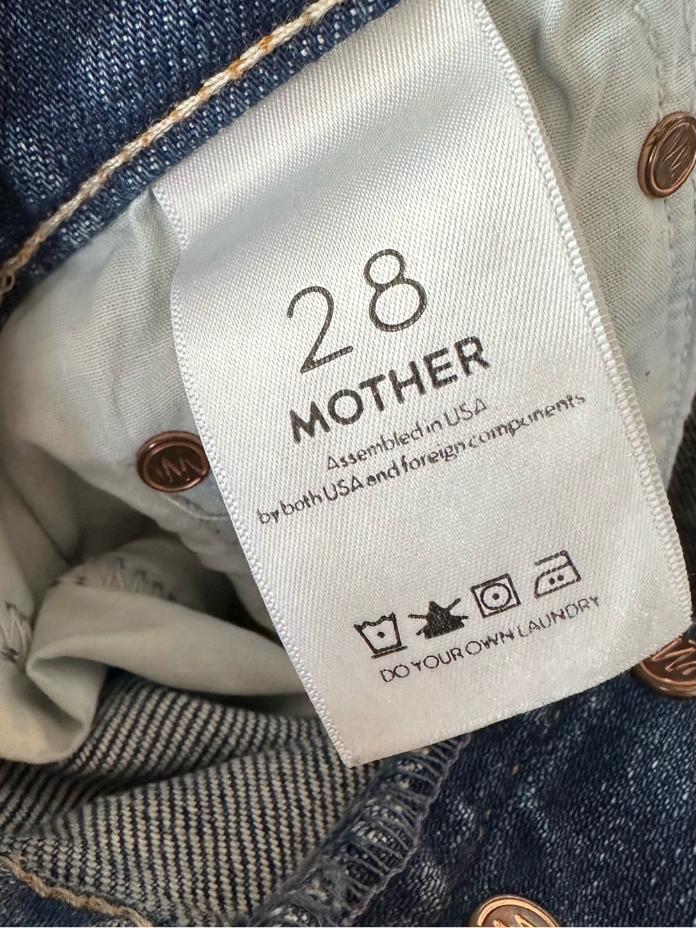 Mother The Tripper Mid Rise Flare Jeans Light Wash Size 28 - Picture 8 of 10